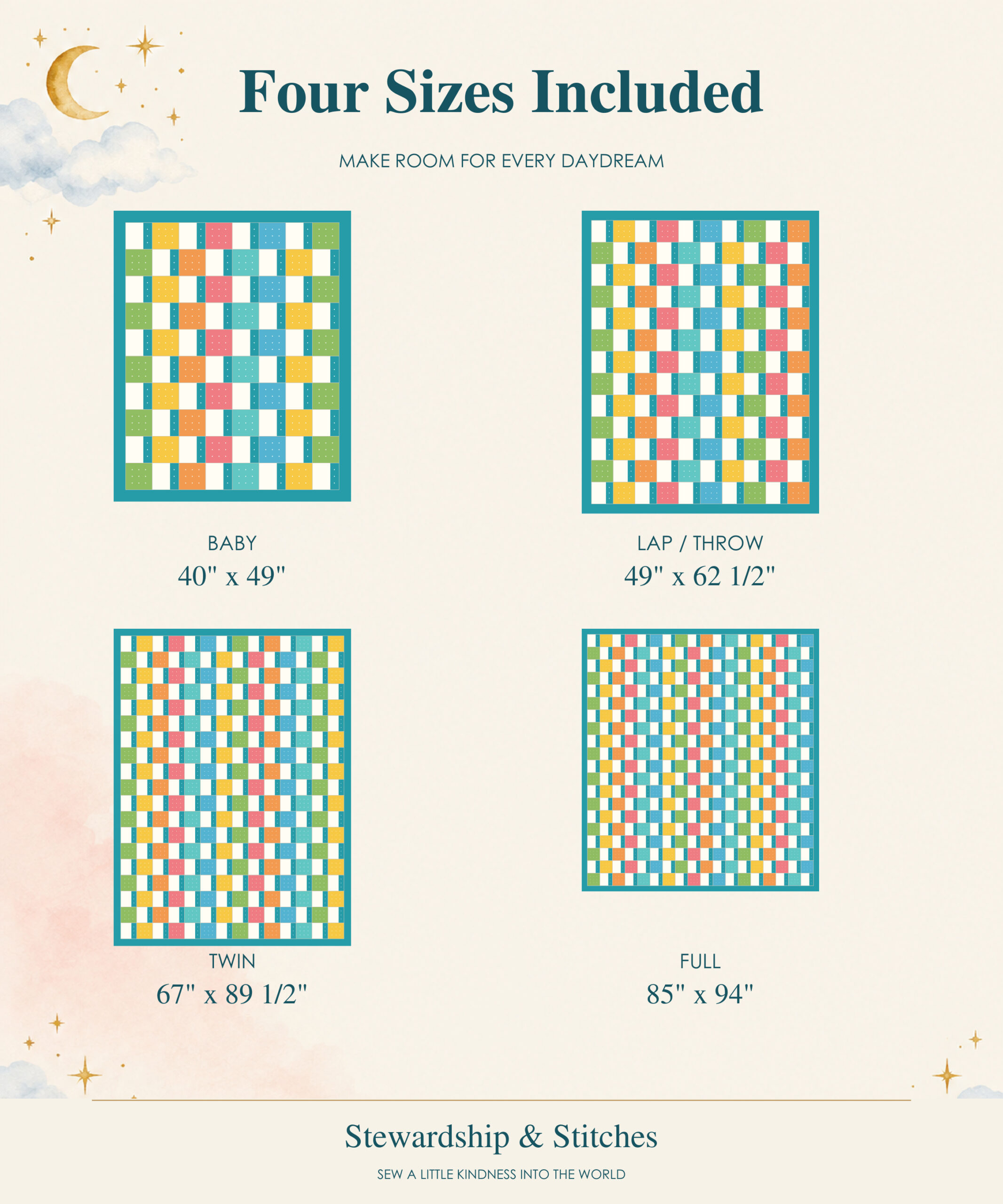 Wild Daydreams Quilt Pattern PDF - Image 2