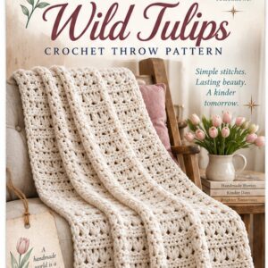 Wild Tulips Crochet Throw Pattern