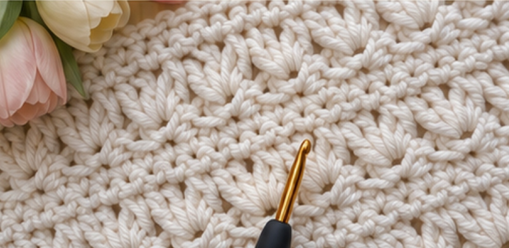 Wild Tulips Crochet Throw Pattern - Image 2